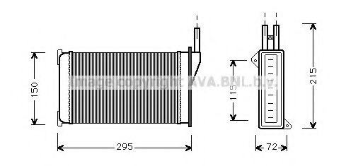 Imagine Schimbator caldura, incalzire habitaclu AVA QUALITY COOLING FD6095