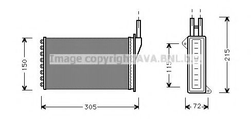 Imagine Schimbator caldura, incalzire habitaclu AVA QUALITY COOLING FD6103