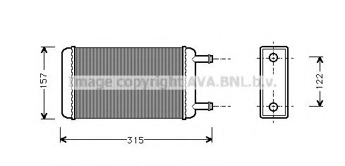 Imagine Schimbator caldura, incalzire habitaclu AVA QUALITY COOLING FD6107