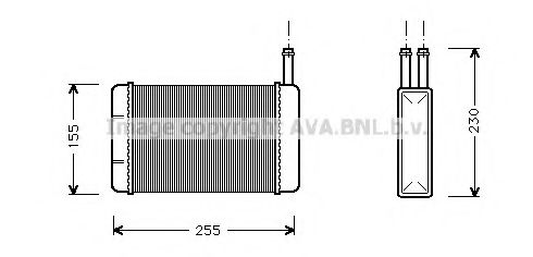 Imagine Schimbator caldura, incalzire habitaclu AVA QUALITY COOLING FD6134