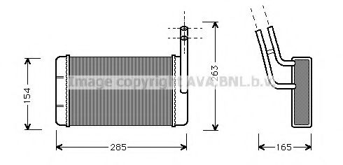 Imagine Schimbator caldura, incalzire habitaclu AVA QUALITY COOLING FD6136