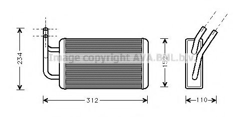 Imagine Schimbator caldura, incalzire habitaclu AVA QUALITY COOLING FD6215