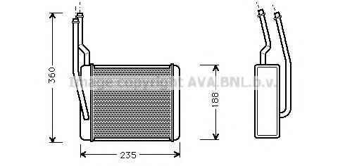 Imagine Schimbator caldura, incalzire habitaclu AVA QUALITY COOLING FD6272