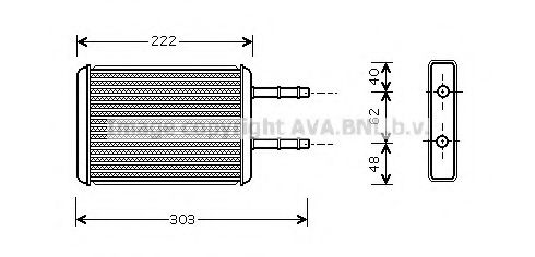 Imagine Schimbator caldura, incalzire habitaclu AVA QUALITY COOLING FD6353