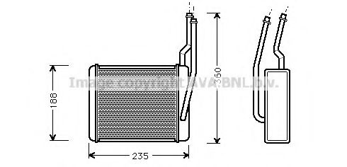 Imagine Schimbator caldura, incalzire habitaclu AVA QUALITY COOLING FD6356