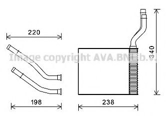 Imagine Schimbator caldura, incalzire habitaclu AVA QUALITY COOLING FD6464