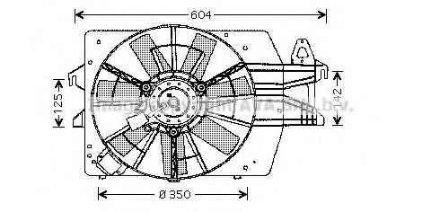 Imagine Ventilator, radiator AVA QUALITY COOLING FD7512