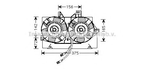 Imagine Ventilator, radiator AVA QUALITY COOLING FD7539