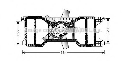 Imagine Ventilator, radiator AVA QUALITY COOLING FD7540