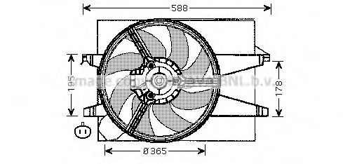 Imagine Ventilator, radiator AVA QUALITY COOLING FD7541