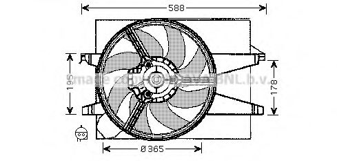 Imagine Ventilator, radiator AVA QUALITY COOLING FD7542