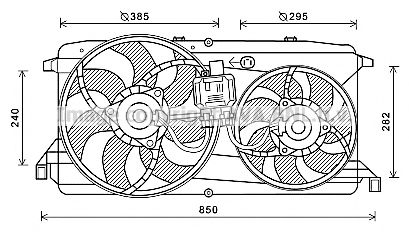 Imagine Ventilator, radiator AVA QUALITY COOLING FD7579