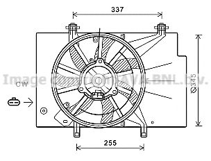 Imagine Ventilator, radiator AVA QUALITY COOLING FD7582