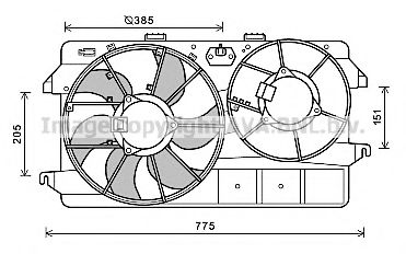 Imagine Ventilator, radiator AVA QUALITY COOLING FD7591