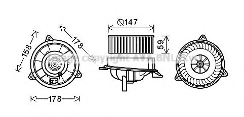 Imagine Electromotor, ventilatie interioara AVA QUALITY COOLING FD8495