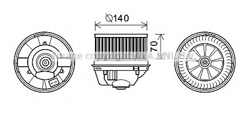 Imagine Electromotor, ventilatie interioara AVA QUALITY COOLING FD8496