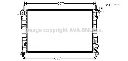 Imagine Radiator, racire motor AVA QUALITY COOLING FDA2266