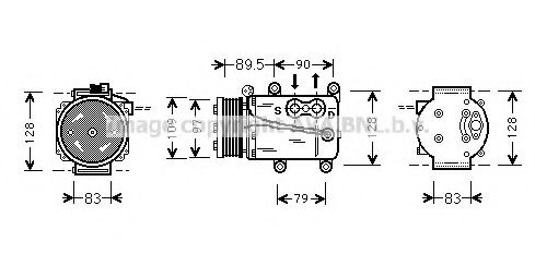 Imagine Compresor, climatizare AVA QUALITY COOLING FDAK082