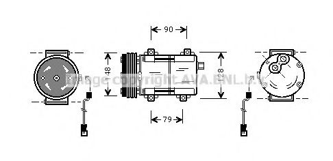 Imagine Compresor, climatizare AVA QUALITY COOLING FDAK277