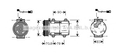 Imagine Compresor, climatizare AVA QUALITY COOLING FDAK281