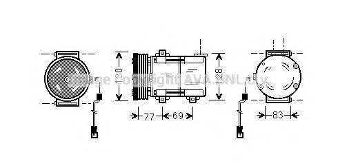 Imagine Compresor, climatizare AVA QUALITY COOLING FDAK289