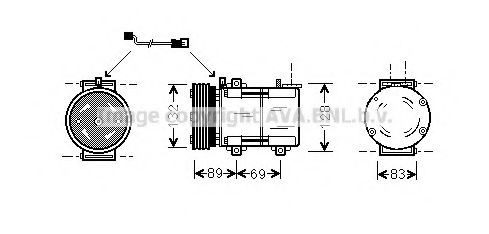 Imagine Compresor, climatizare AVA QUALITY COOLING FDAK290