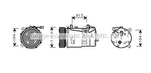 Imagine Compresor, climatizare AVA QUALITY COOLING FDAK321