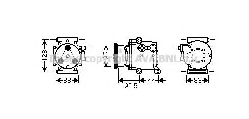 Imagine Compresor, climatizare AVA QUALITY COOLING FDAK434