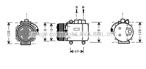 Imagine Compresor, climatizare AVA QUALITY COOLING FDK045