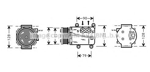 Imagine Compresor, climatizare AVA QUALITY COOLING FDK105