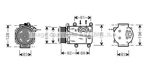 Imagine Compresor, climatizare AVA QUALITY COOLING FDK171