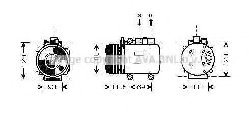 Imagine Compresor, climatizare AVA QUALITY COOLING FDK174