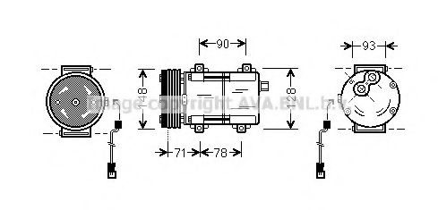 Imagine Compresor, climatizare AVA QUALITY COOLING FDK277