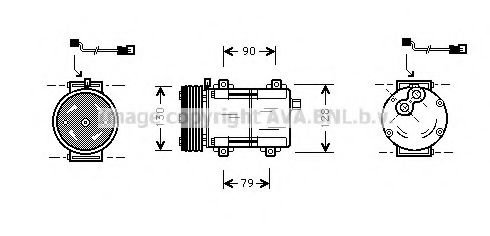 Imagine Compresor, climatizare AVA QUALITY COOLING FDK280