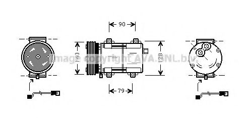 Imagine Compresor, climatizare AVA QUALITY COOLING FDK288