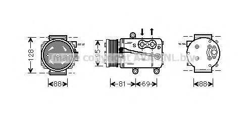 Imagine Compresor, climatizare AVA QUALITY COOLING FDK339