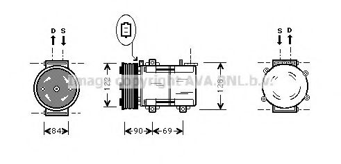 Imagine Compresor, climatizare AVA QUALITY COOLING FDK352