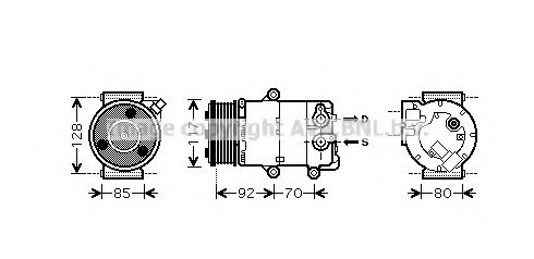 Imagine Compresor, climatizare AVA QUALITY COOLING FDK415