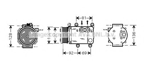 Imagine Compresor, climatizare AVA QUALITY COOLING FDK419