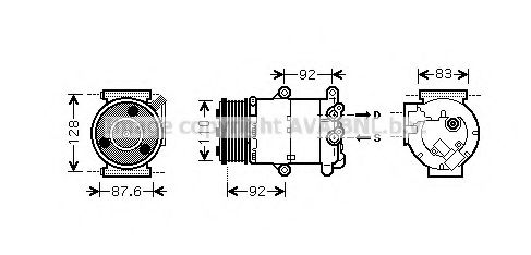 Imagine Compresor, climatizare AVA QUALITY COOLING FDK430