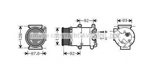 Imagine Compresor, climatizare AVA QUALITY COOLING FDK477