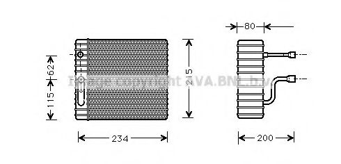 Imagine evaporator,aer conditionat AVA QUALITY COOLING FDV089