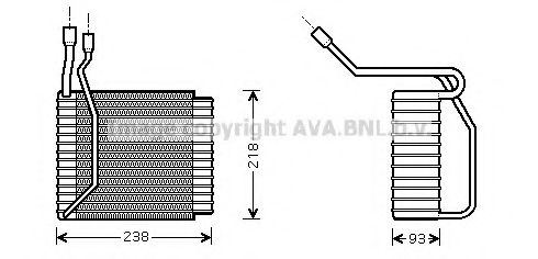 Imagine evaporator,aer conditionat AVA QUALITY COOLING FDV110