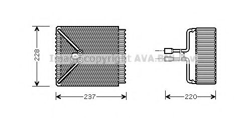 Imagine evaporator,aer conditionat AVA QUALITY COOLING FDV371