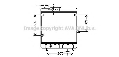 Imagine Radiator, racire motor AVA QUALITY COOLING FT2028