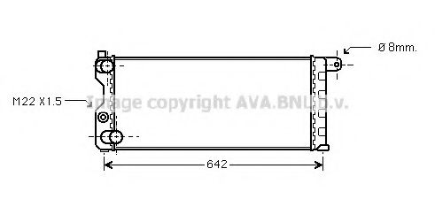 Imagine Radiator, racire motor AVA QUALITY COOLING FT2074