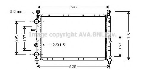 Imagine Radiator, racire motor AVA QUALITY COOLING FT2095