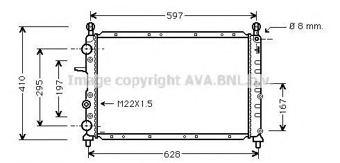 Imagine Radiator, racire motor AVA QUALITY COOLING FT2099