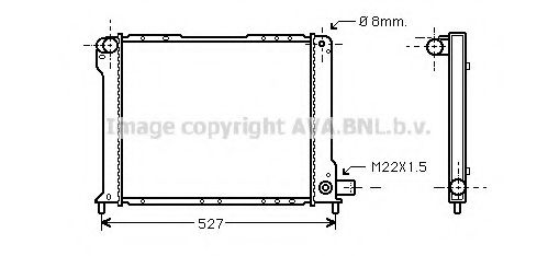 Imagine Radiator, racire motor AVA QUALITY COOLING FT2131