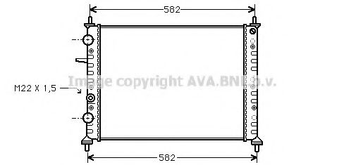 Imagine Radiator, racire motor AVA QUALITY COOLING FT2161